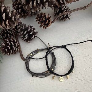 Pura Vida Gold Moon & Gold Dots Bracelets